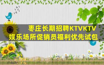 枣庄长期招聘KTVKTV娱乐场所促销员福利优先试包